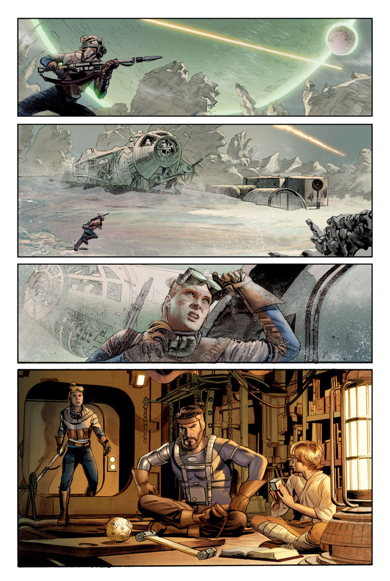 Illustration for article titled Meet Annikin Starkiller and his lazer sword in the comic adaptation of George Lucas' insane first draft of Star Wars
